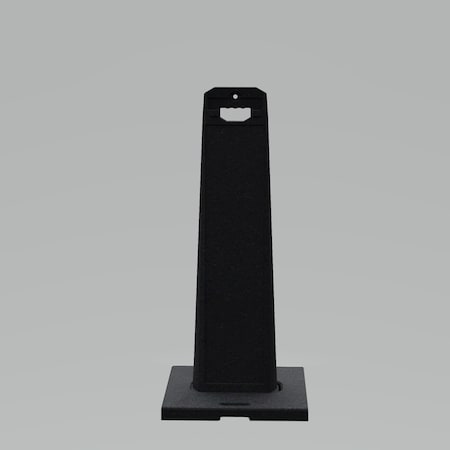Plasticade 44.5x20.5x9in. Outdoor Standing Panel Sign, Black UV4120-BLACK